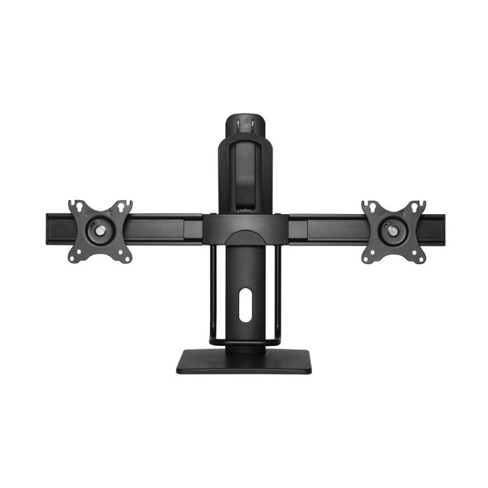 Aisens Soporte de Mesa Pro para 2 Monitores 17-27 Pulgadas, Negro